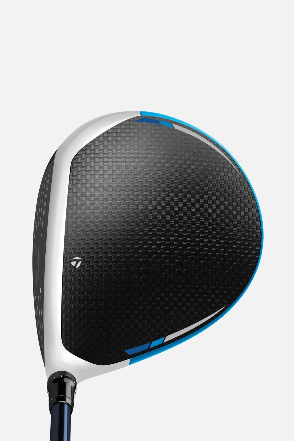 Top view of TaylorMade SIM2 Max Driver – carbon crown