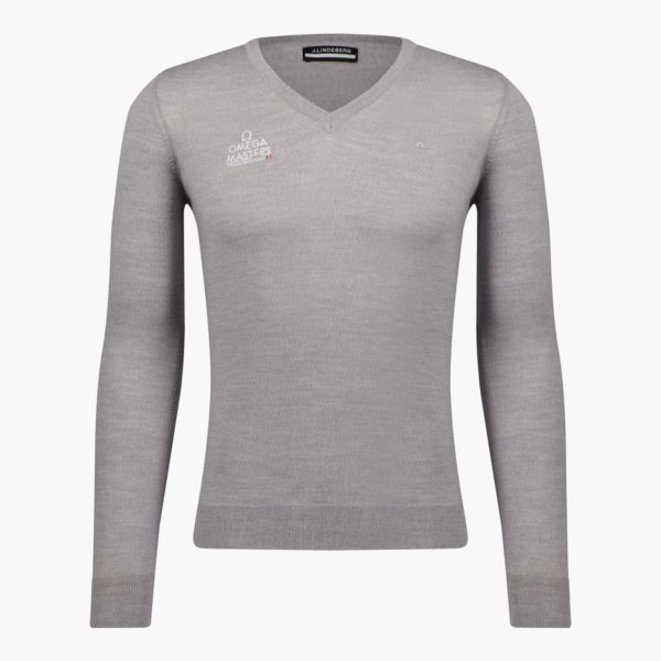 J.LINDEBERG - V-Neck Pullover (grey) – Omega Masters Edition
