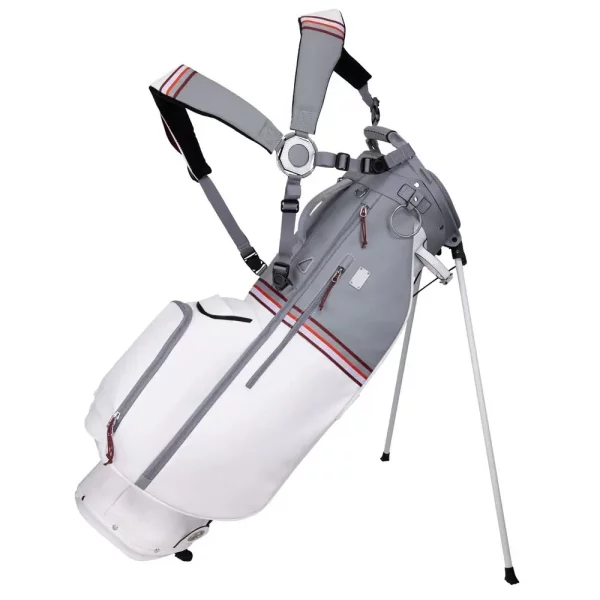 SUN MOUNTAIN - Mid-Stripe 14 Way Stand Bag (white-cadet-brick)