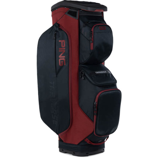 PING - Traverse CART BAG (Black/Heather Red)