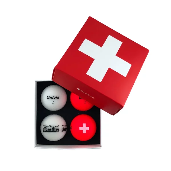 Volvik Swiss Pack VIVID (2x white / 2x red balls)