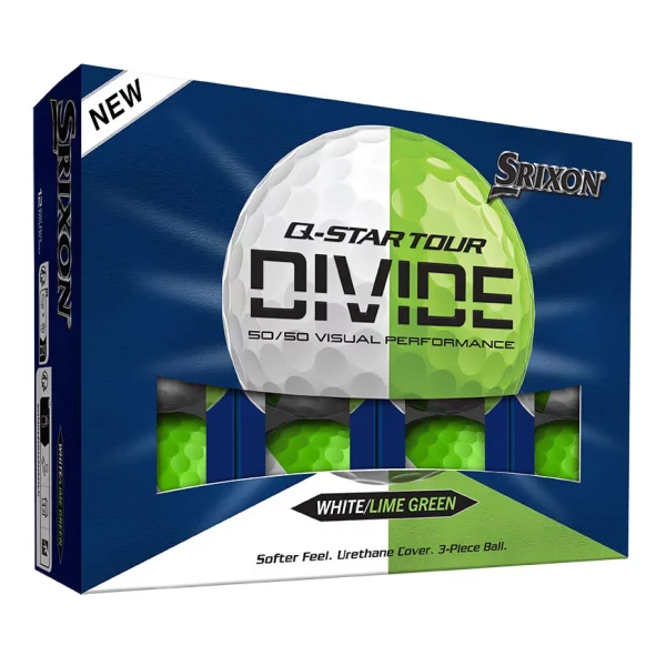 SRIXON - Q-STAR TOUR DIVIDE (white/lime green)