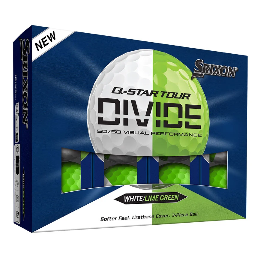 SRIXON - Q-STAR TOUR DIVIDE (white/lime green)