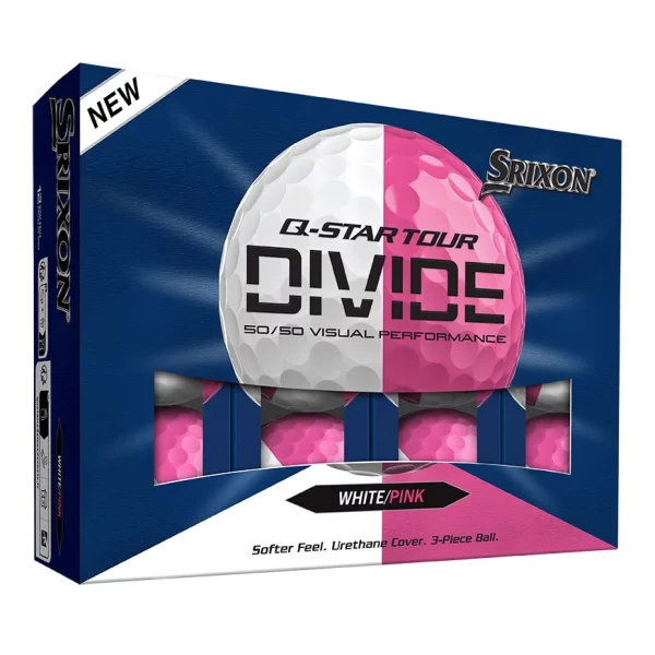 SRIXON - Q-STAR TOUR DIVIDE (white/pink)